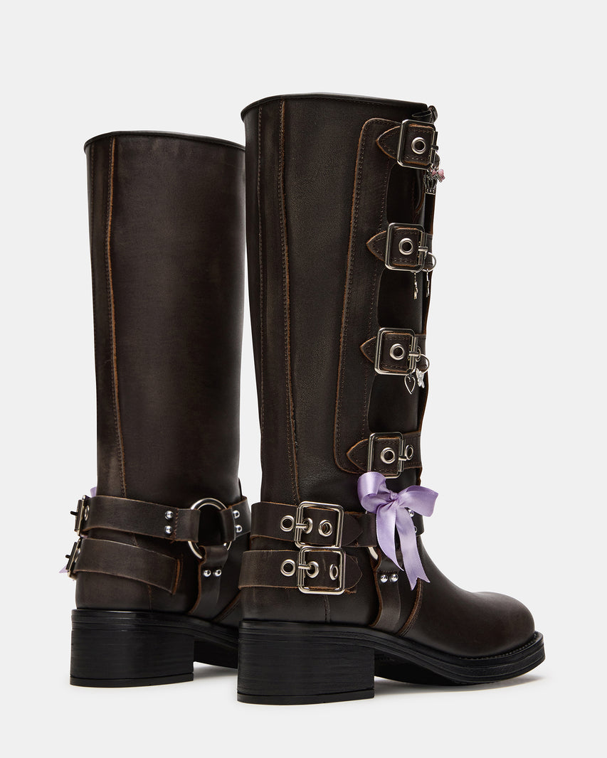 ROCKYY-C BROWN LEATHER - Women's Shoes - Steve Madden Canada