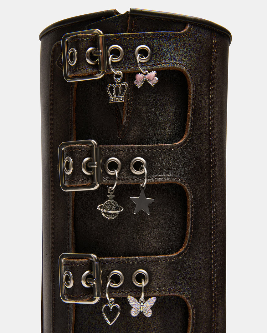 ROCKYY-C BROWN LEATHER - Women's Shoes - Steve Madden Canada