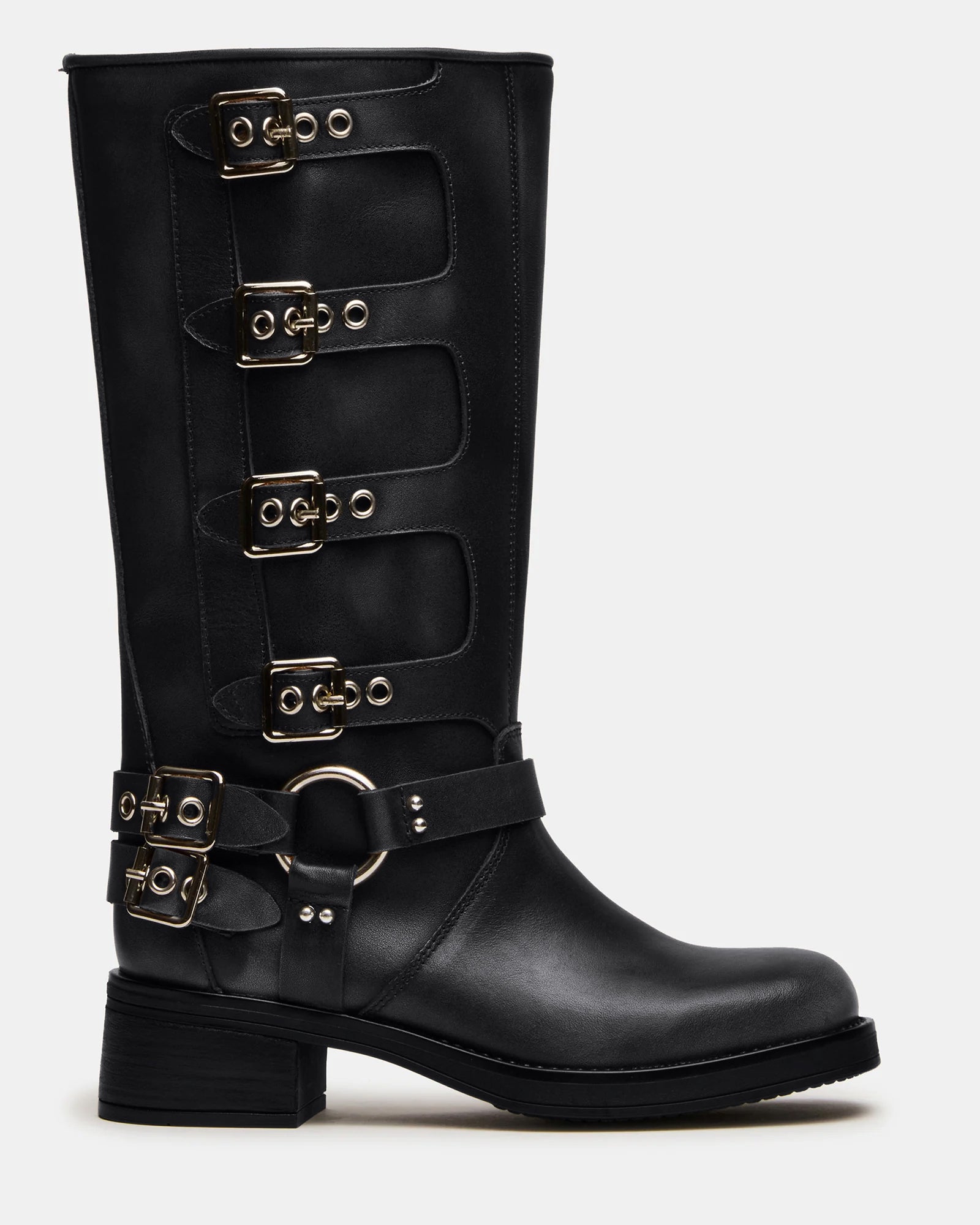 ROCKYY-W BLACK LEATHER - Women's Shoes - Steve Madden Canada