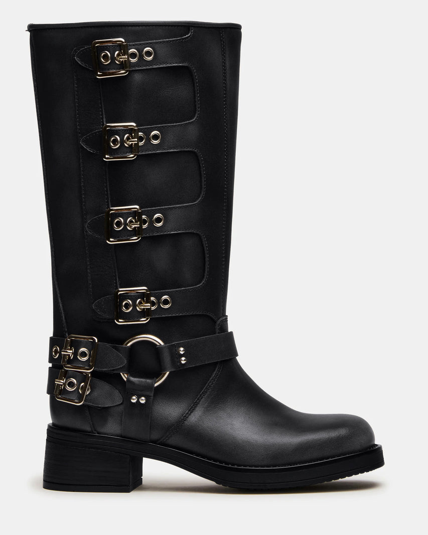 ROCKYY-W BLACK LEATHER - Women's Shoes - Steve Madden Canada