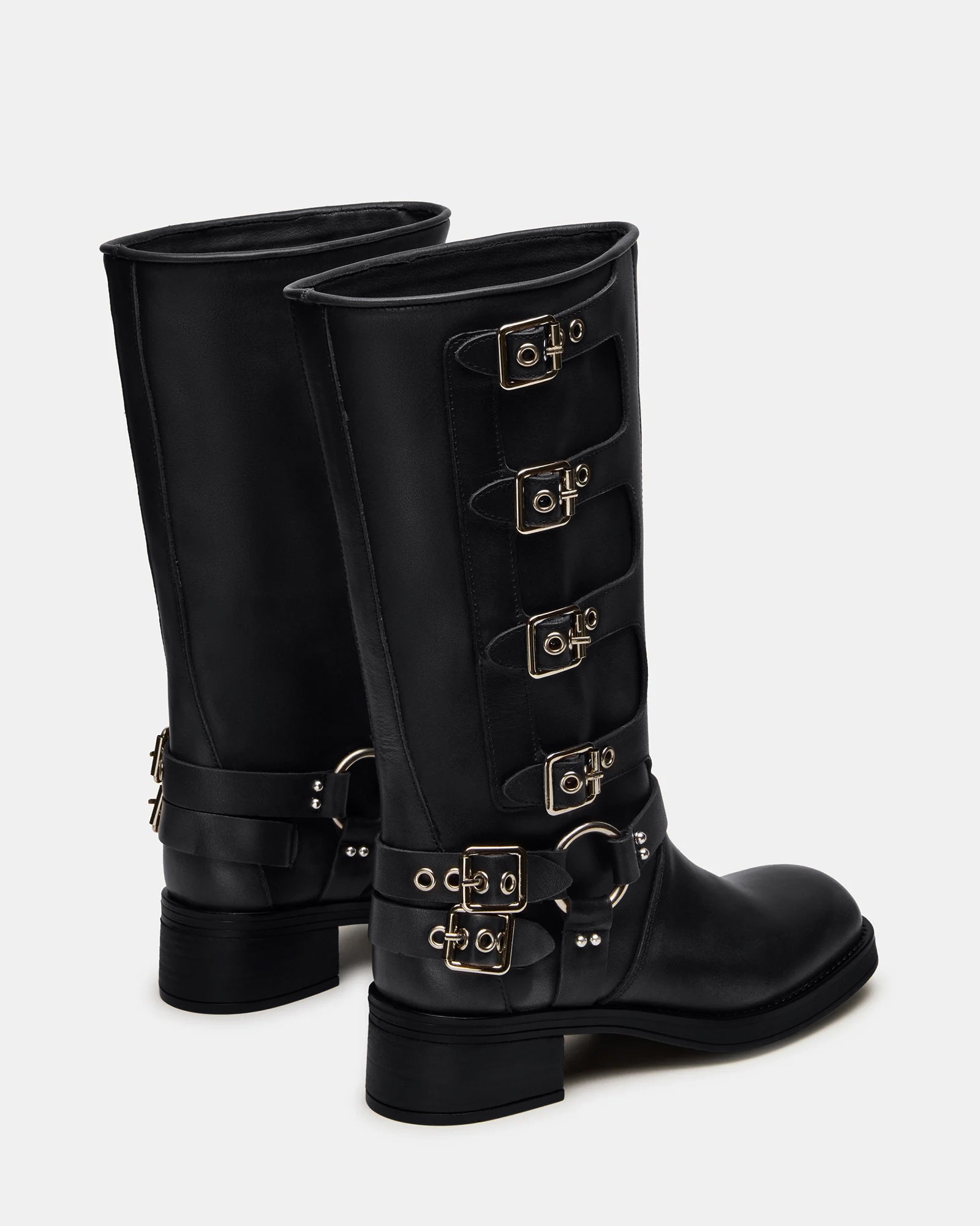 ROCKYY-W BLACK LEATHER - Women's Shoes - Steve Madden Canada