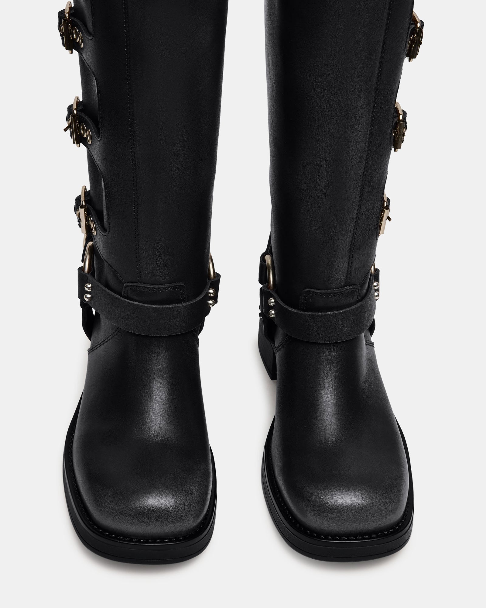 ROCKYY-W BLACK LEATHER - Women's Shoes - Steve Madden Canada