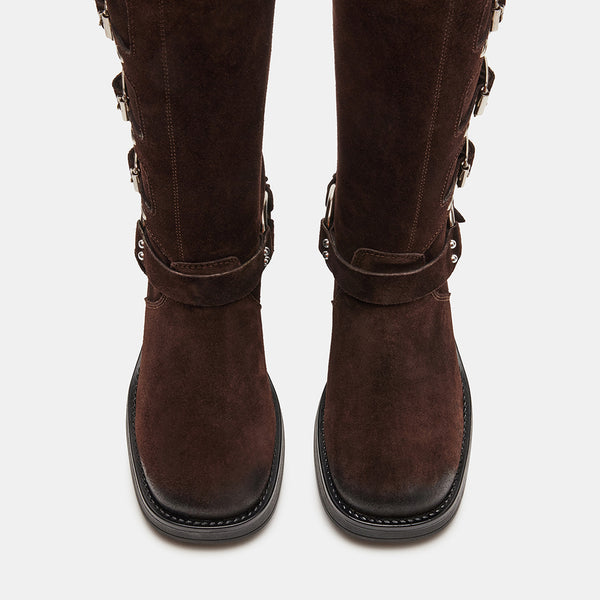 ROCKYY BROWN SUEDE - Women's Shoes - Steve Madden Canada