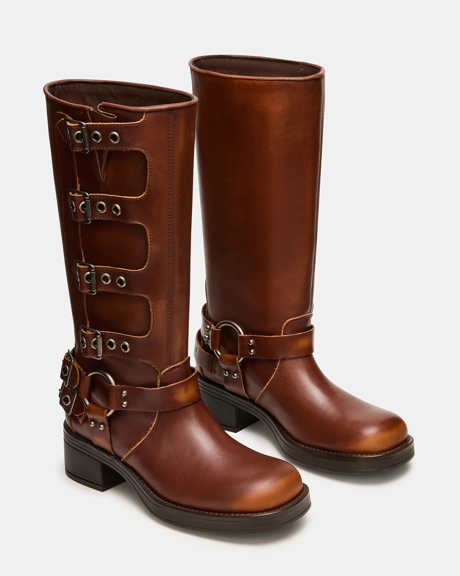 ROCKYY COGNAC LEATHER - Women's Shoes - Steve Madden Canada