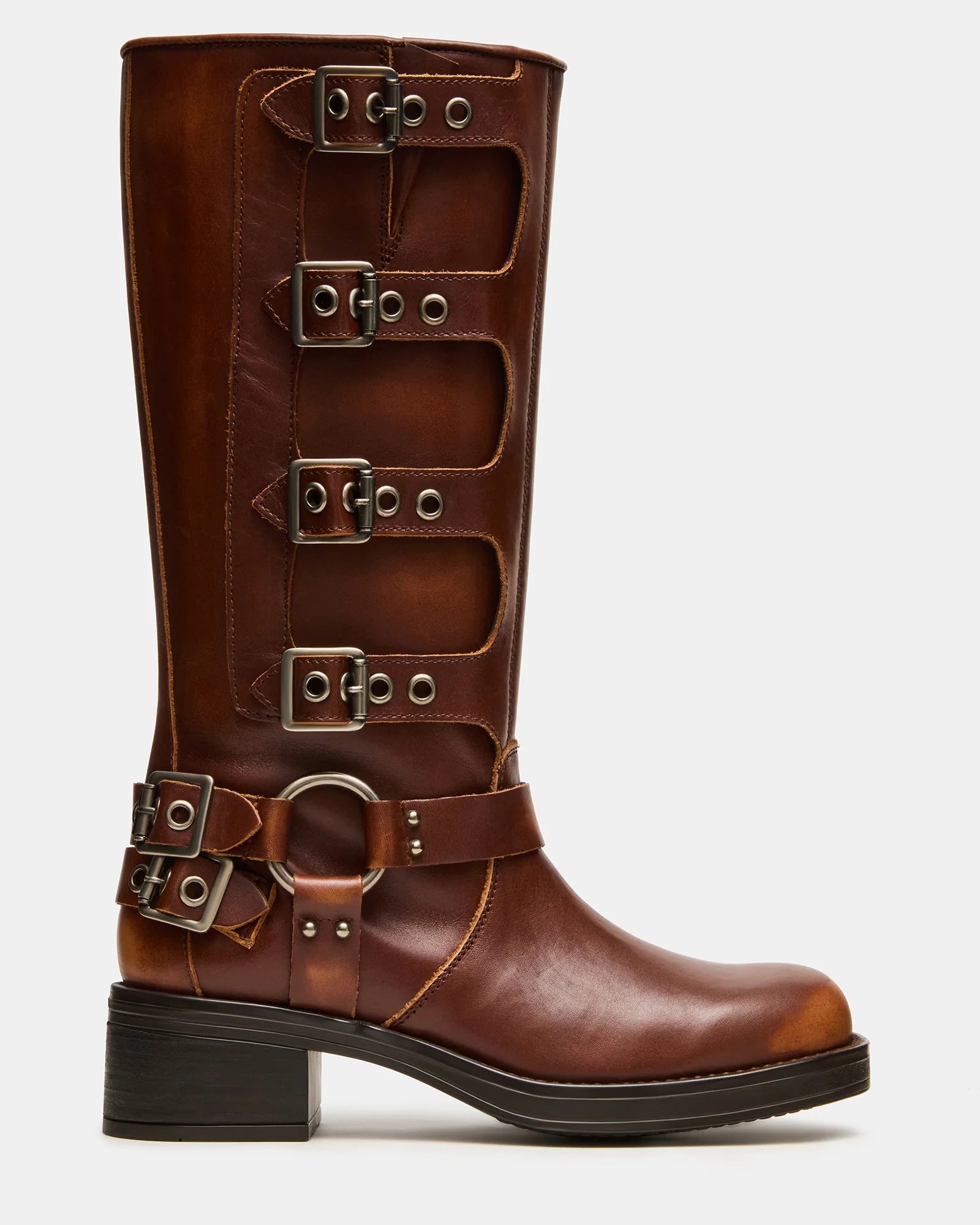 ROCKYY COGNAC LEATHER - Women's Shoes - Steve Madden Canada