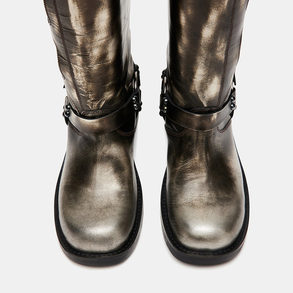 ROCKYY SILVER LEATHER - Women's Shoes - Steve Madden Canada