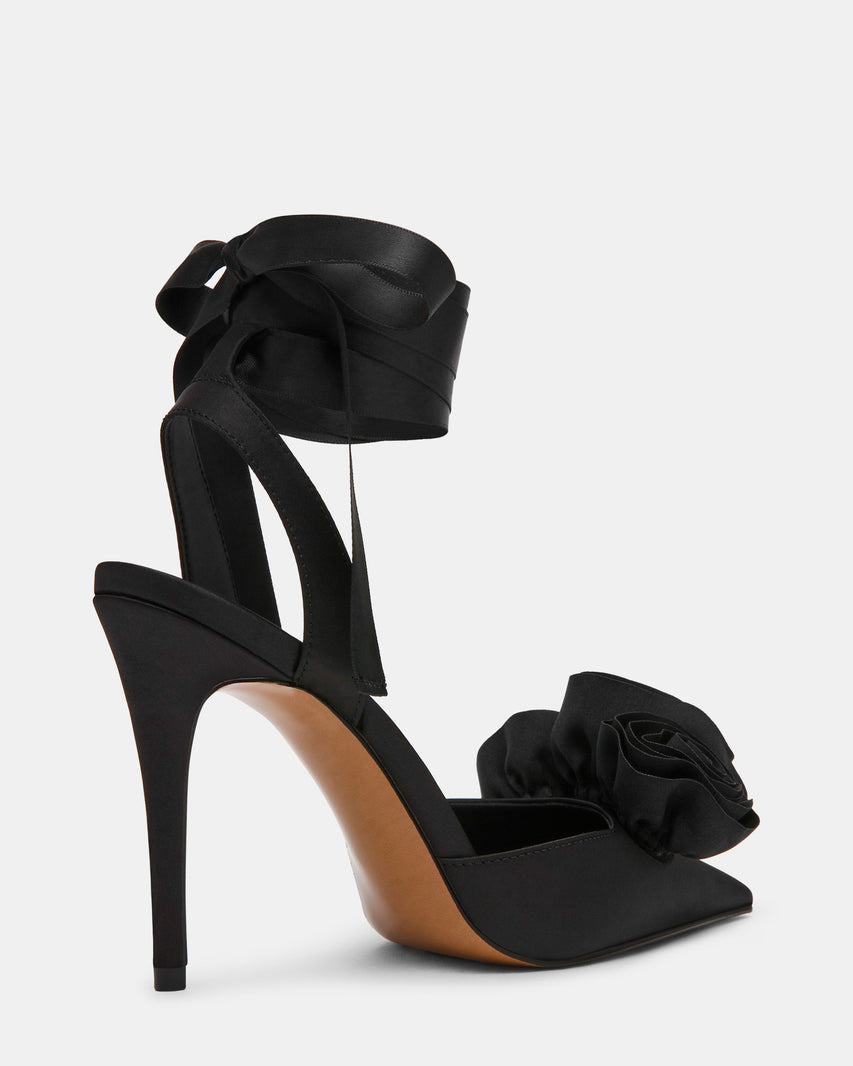 ROSIE BLACK SATIN - Women's Shoes - Steve Madden Canada - view 6