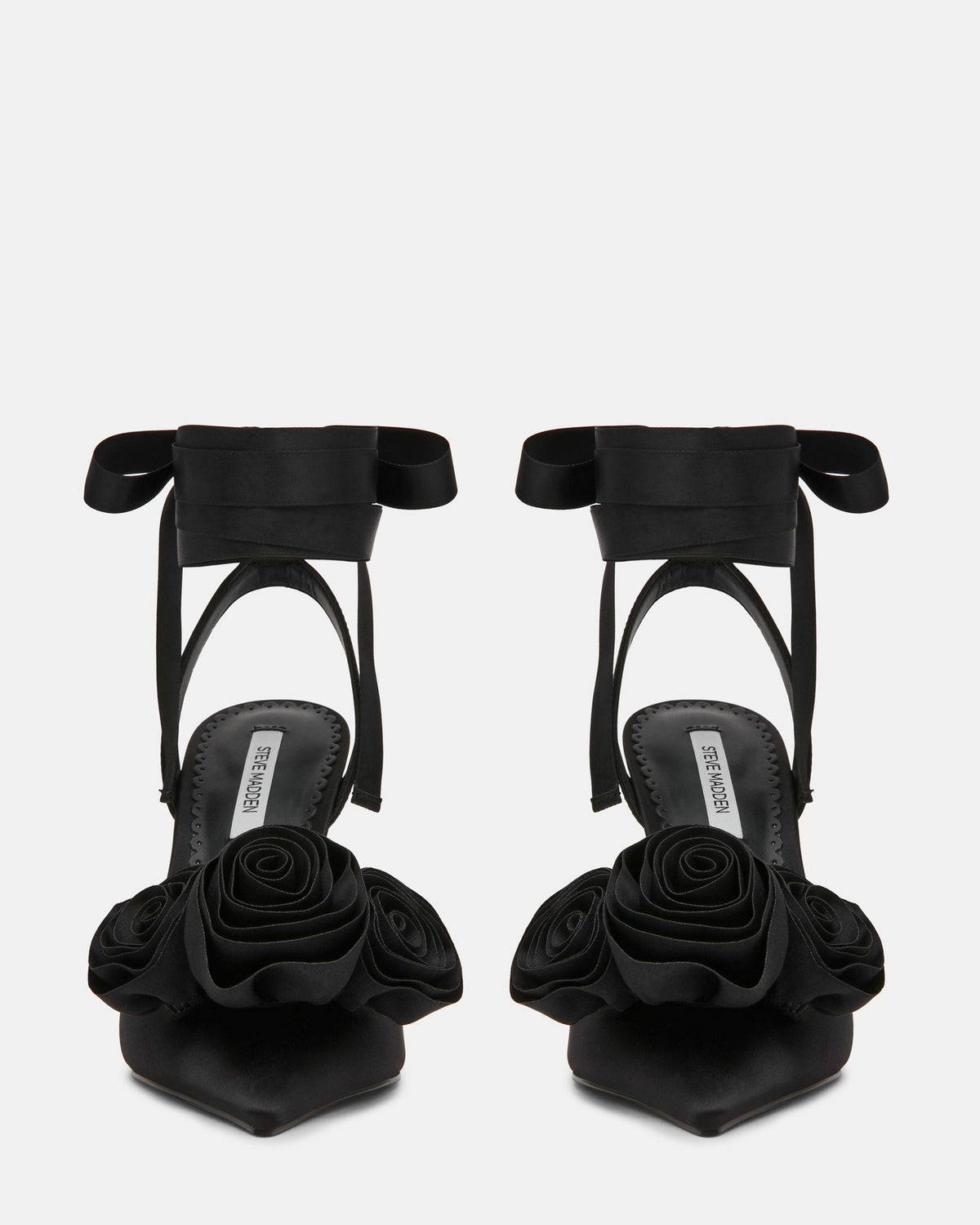 ROSIE BLACK SATIN - Women's Shoes - Steve Madden Canada - view 3