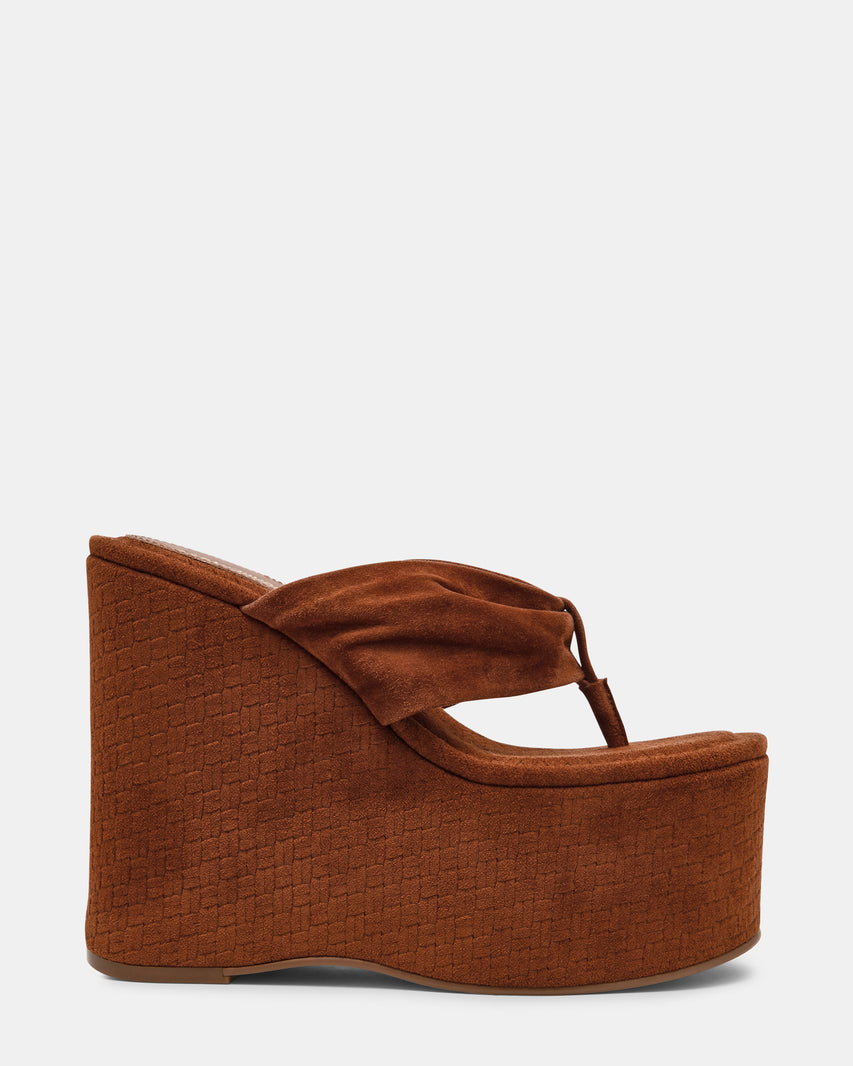 SAUCY TAN SUEDE - Women's Shoes - Steve Madden Canada