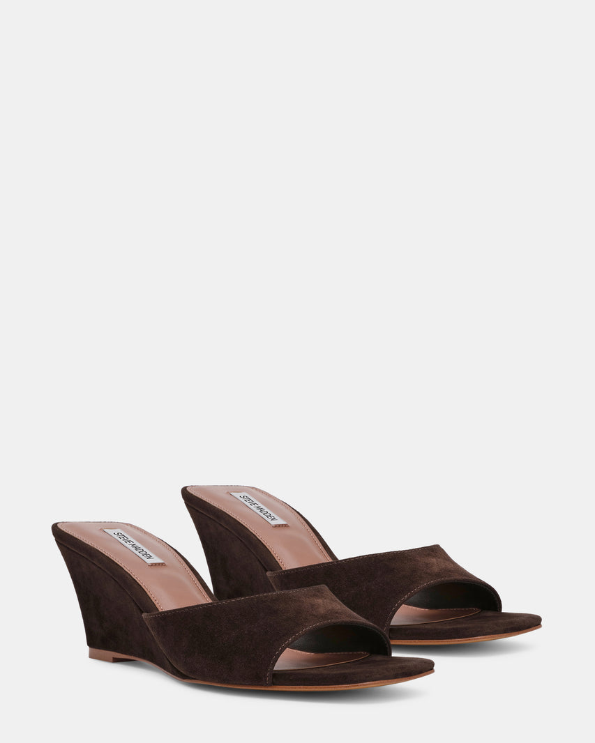 SELESTE BROWN SUEDE - Women's Shoes - Steve Madden Canada - view 2