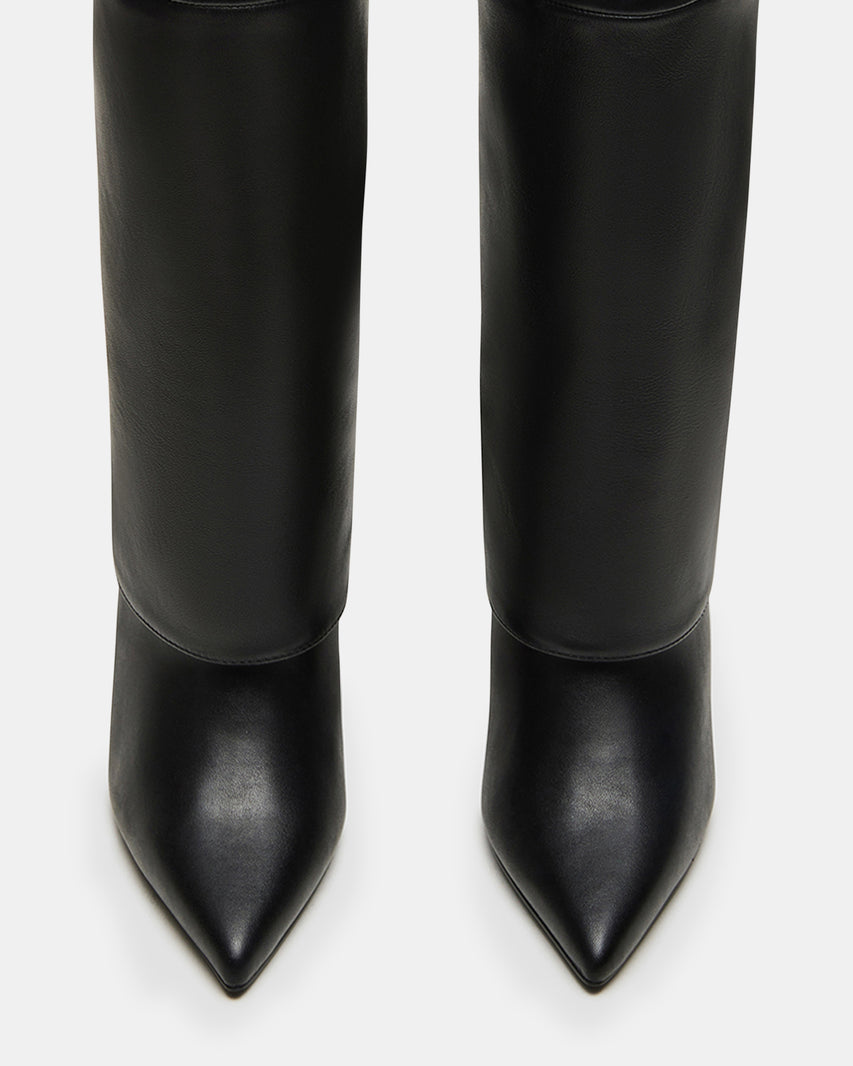 SMITH-W WIDE CALF BLACK LEATHER - Women's Shoes - Steve Madden Canada - view 4