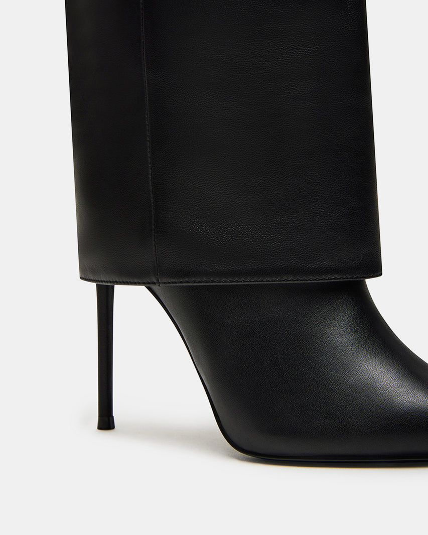 SMITH-W WIDE CALF BLACK LEATHER - Women's Shoes - Steve Madden Canada - view 3
