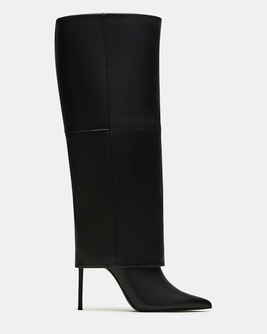 SMITH-W WIDE CALF BLACK LEATHER - Women's Shoes - Steve Madden Canada