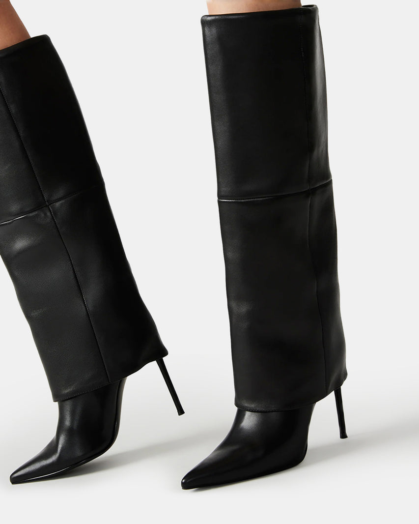 SMITH BLACK LEATHER - Women's Shoes - Steve Madden Canada - view 6