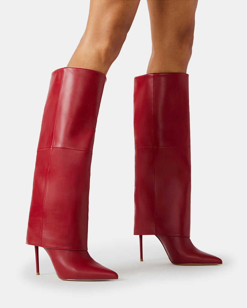 SMITH RED LEATHER - Women's Shoes - Steve Madden Canada