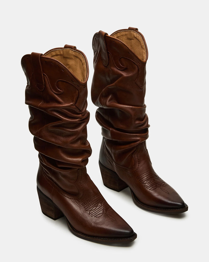 STAGE BROWN LEATHER - Women's Shoes - Steve Madden Canada - view 3