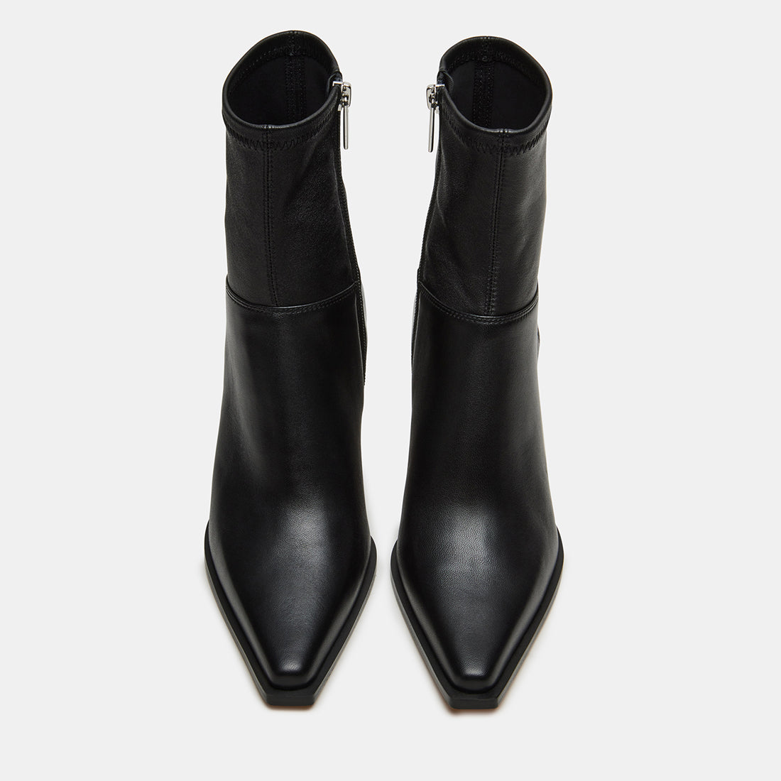 Steve Madden Women's Stecy Leather Open Toe Casual Ankle Black Size 10