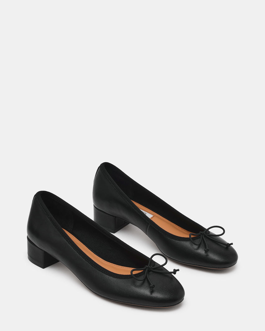 STEFFI BLACK LEATHER - Women's Shoes - Steve Madden Canada - view 2