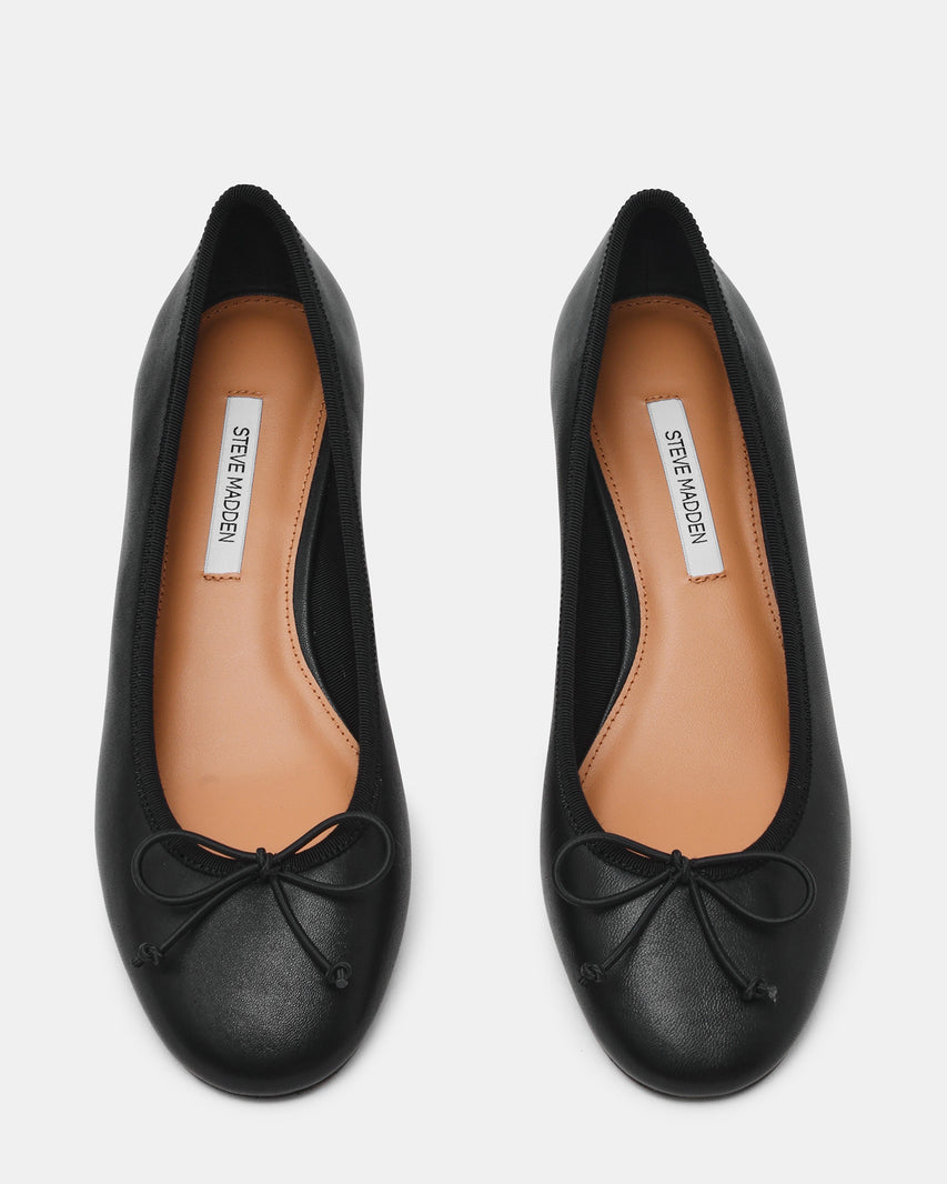 STEFFI BLACK LEATHER - Women's Shoes - Steve Madden Canada - view 4