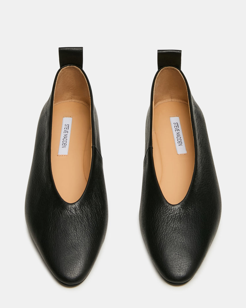 SWANKY BLACK LEATHER - Women's Shoes - Steve Madden Canada - view 4