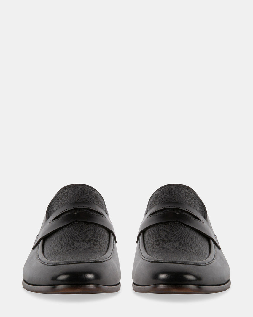 TAVER BLACK LEATHER - Men's Shoes - Steve Madden Canada