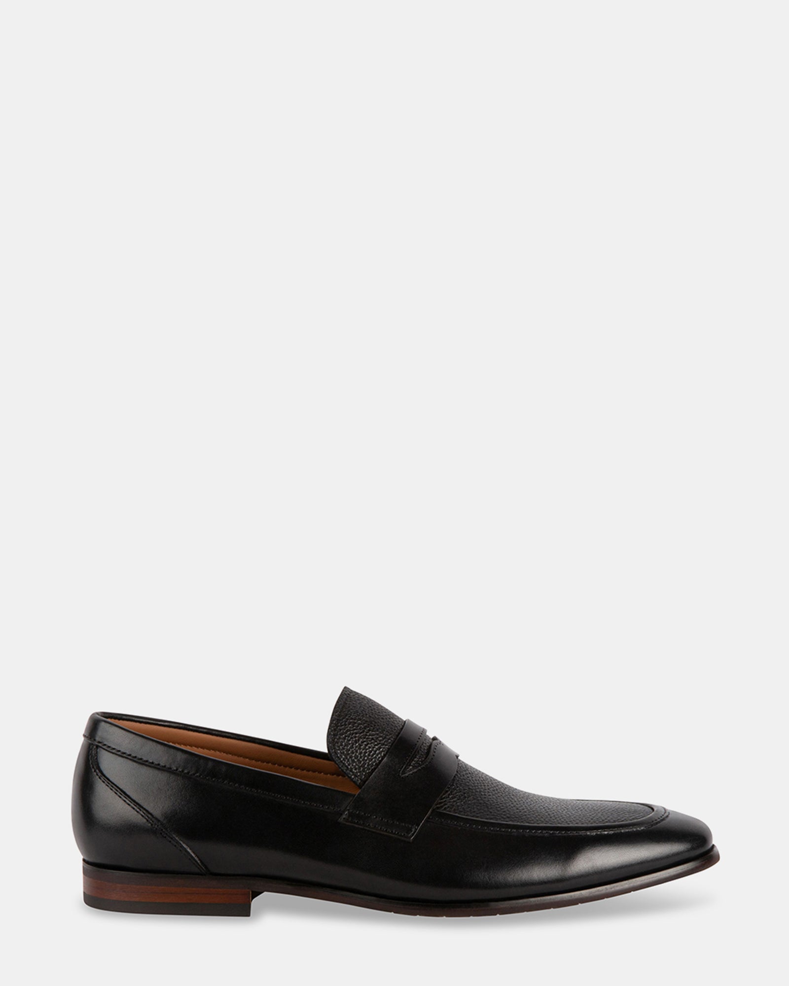 TAVER BLACK LEATHER - Men's Shoes - Steve Madden Canada