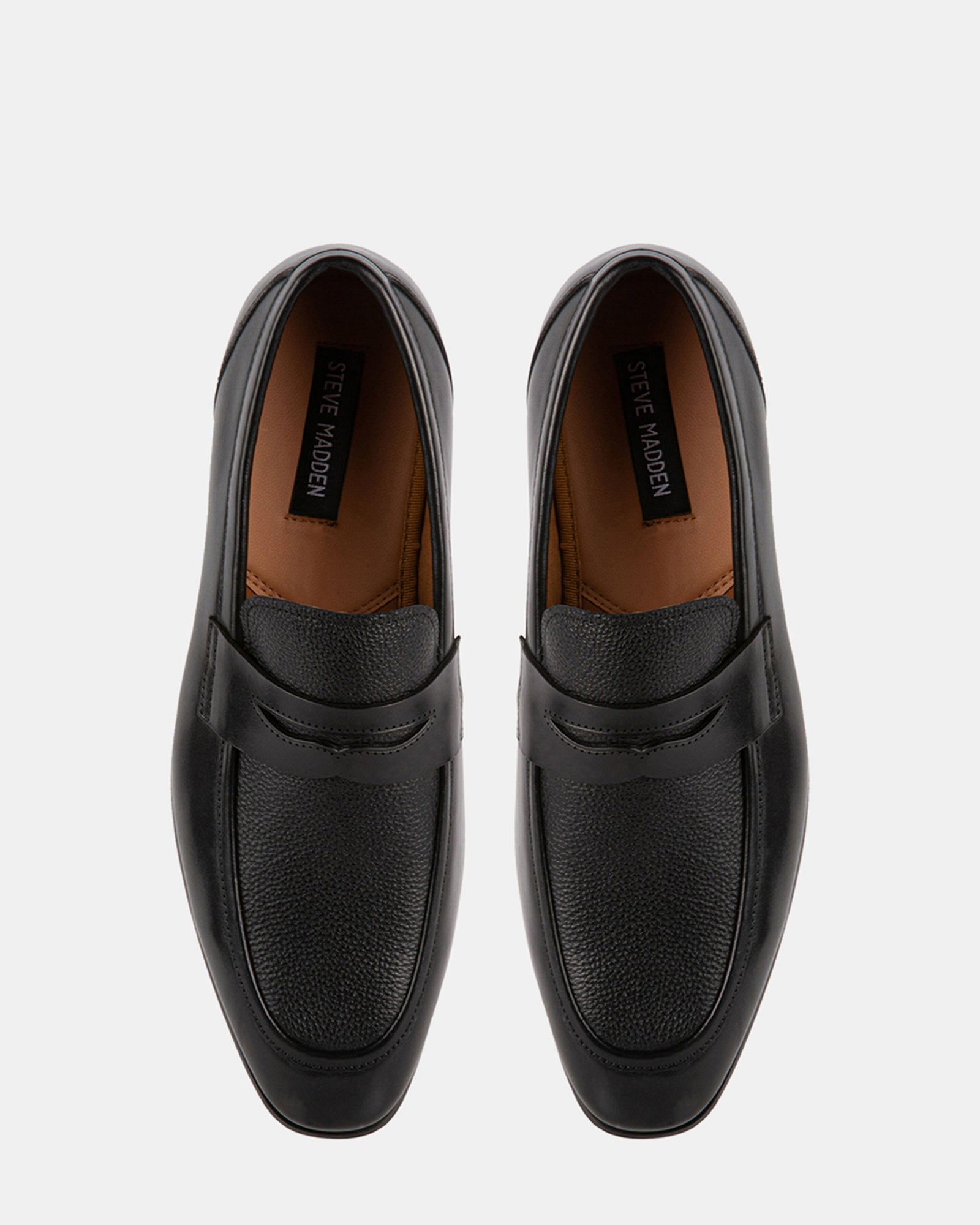 TAVER BLACK LEATHER - Men's Shoes - Steve Madden Canada