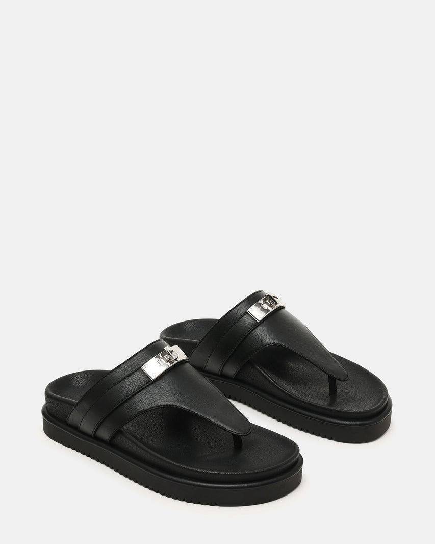 TIBBY BLACK LEATHER - Women's Shoes - Steve Madden Canada - view 2