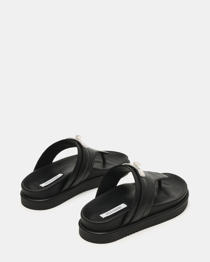TIBBY BLACK LEATHER - Women's Shoes - Steve Madden Canada - view 5