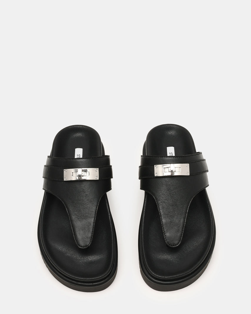 TIBBY BLACK LEATHER - Women's Shoes - Steve Madden Canada - view 4