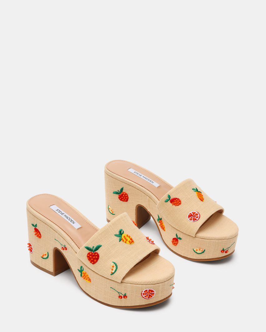 TRIPPY-E NATURAL MULTI - Women's Shoes - Steve Madden Canada - view 3