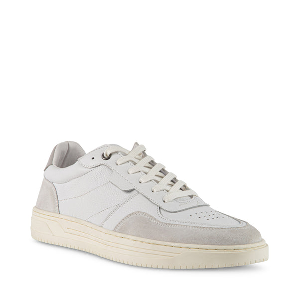 TROVVO WHITE LEATHER - Men's Shoes - Steve Madden Canada