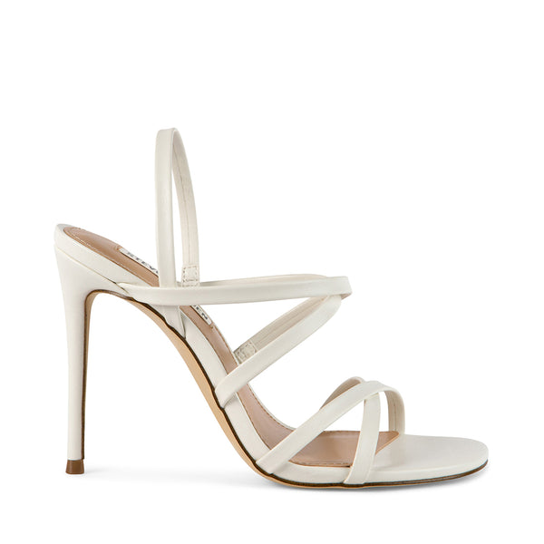 TYLAH White Slingback Strappy Heels | Women's Designer Heels – Steve ...
