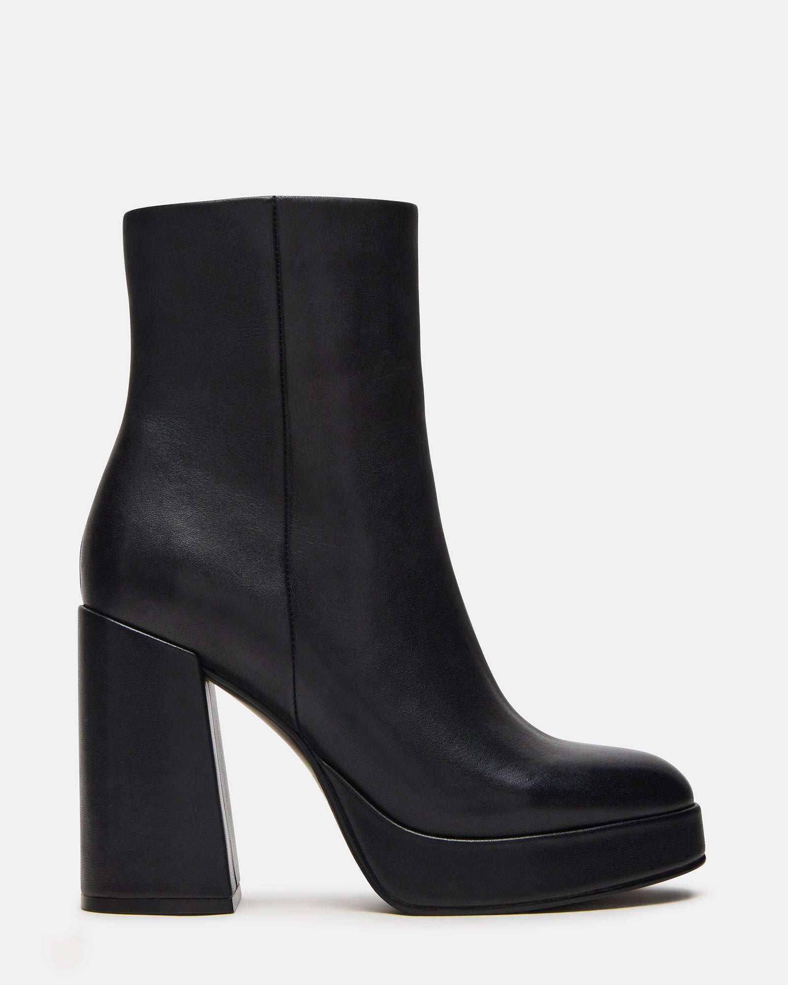 TYRA BLACK LEATHER - Women's Shoes - Steve Madden Canada
