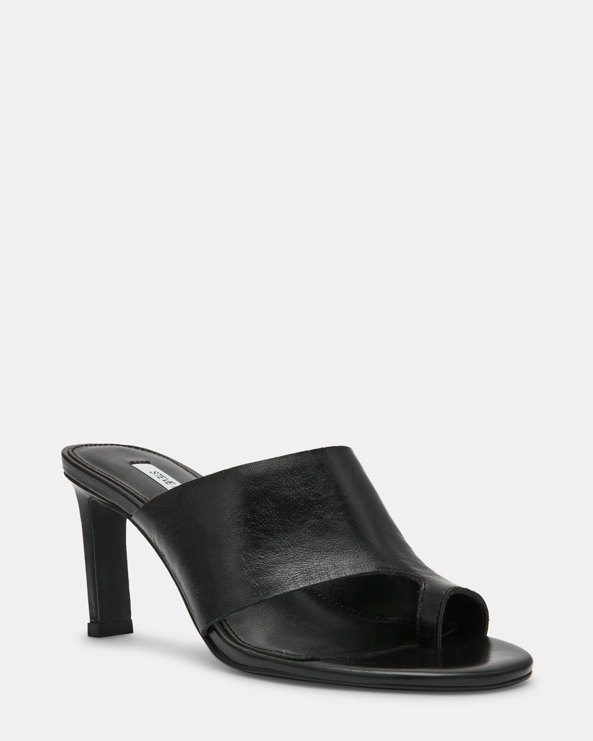 VALENTIN BLACK LEATHER - Women's Shoes - Steve Madden Canada - view 2