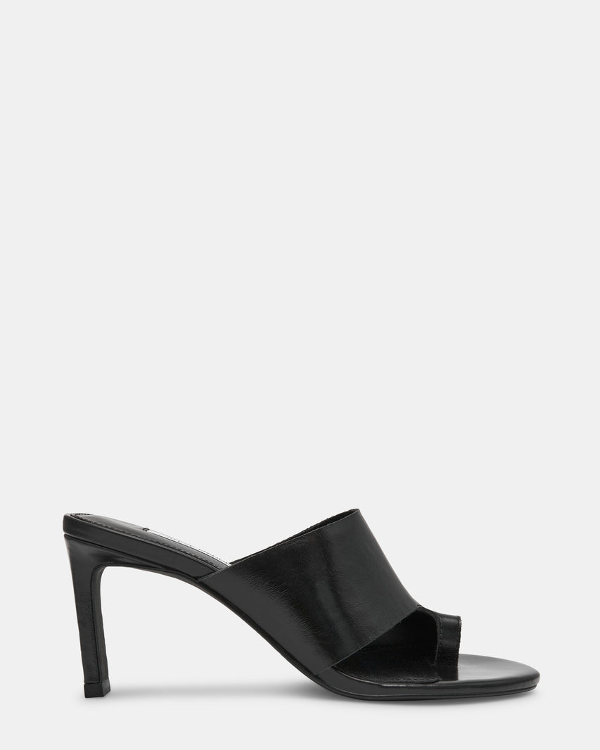 VALENTIN BLACK LEATHER - Women's Shoes - Steve Madden Canada