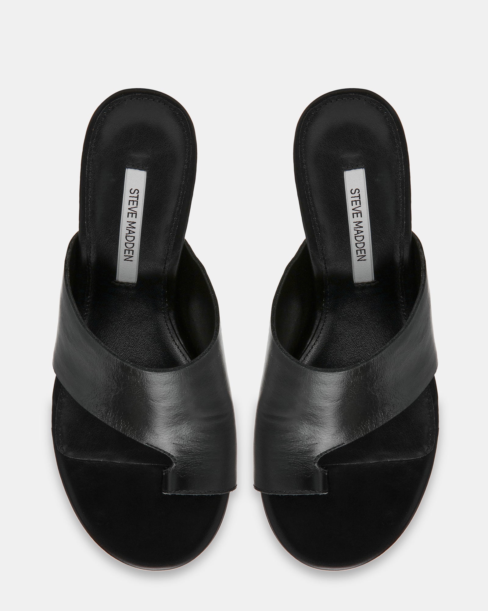 VALENTIN BLACK LEATHER - Women's Shoes - Steve Madden Canada - view 4
