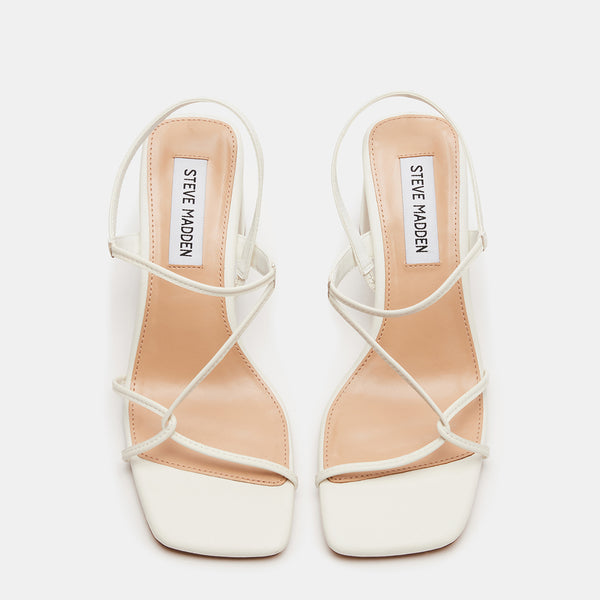 VALORA WHITE LEATHER - Women's Shoes - Steve Madden Canada