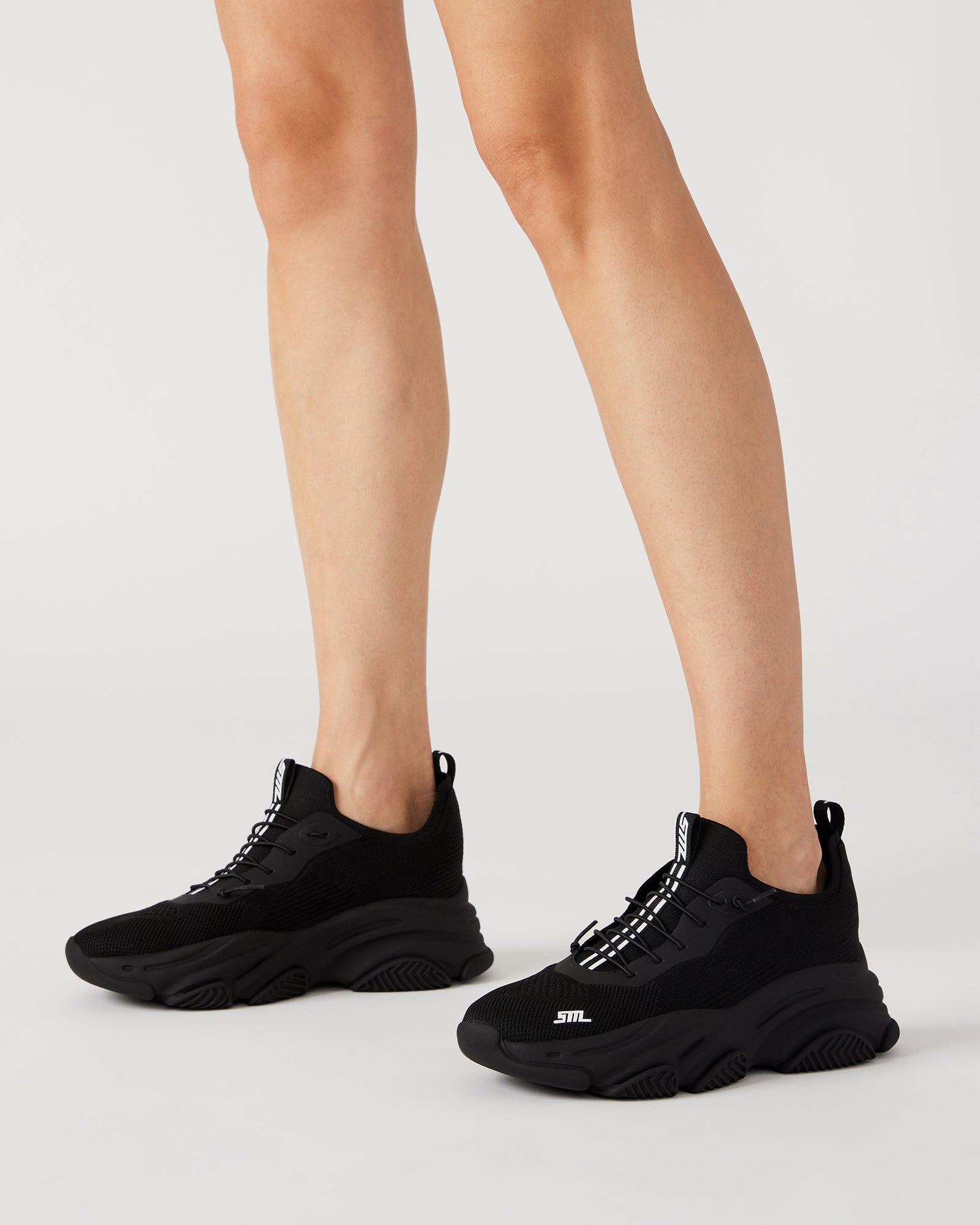 Chunky Sneakers Steve Madden Match Trainers Black VAULT1 Black