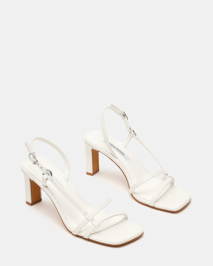 VINETIA WHITE LEATHER - Women's Shoes - Steve Madden Canada - view 3