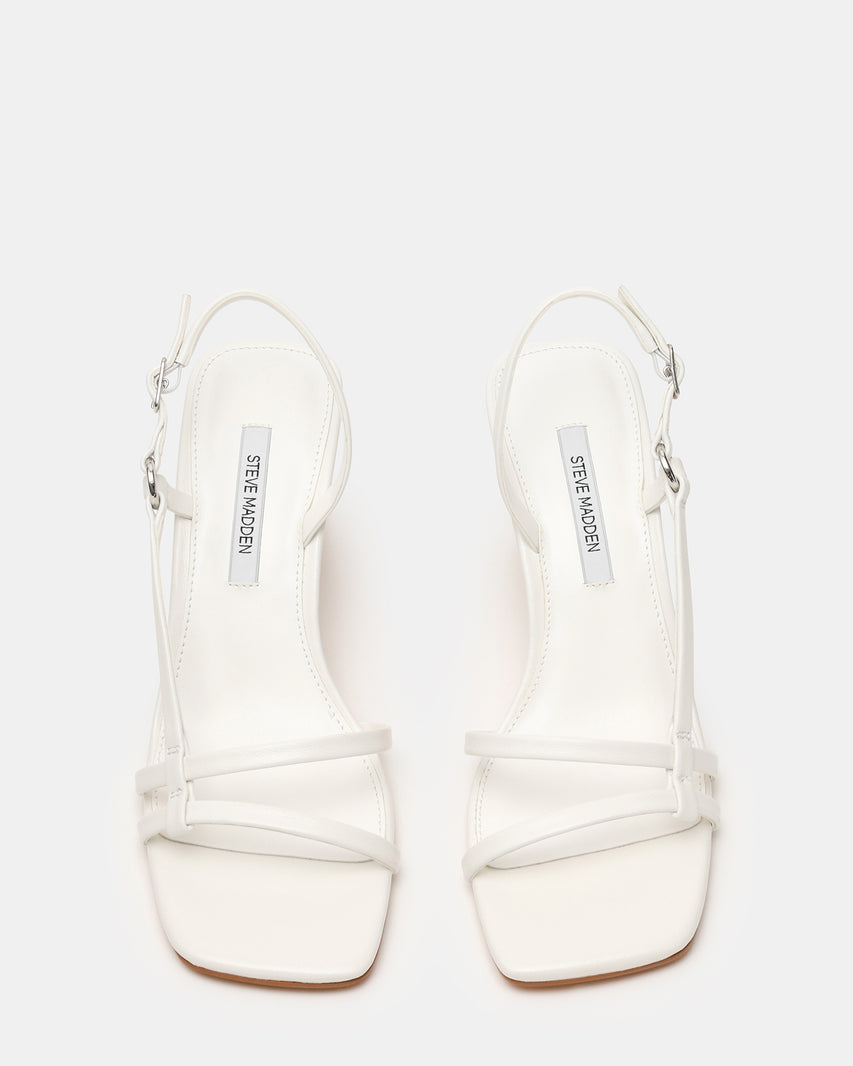 VINETIA WHITE LEATHER - Women's Shoes - Steve Madden Canada - view 4