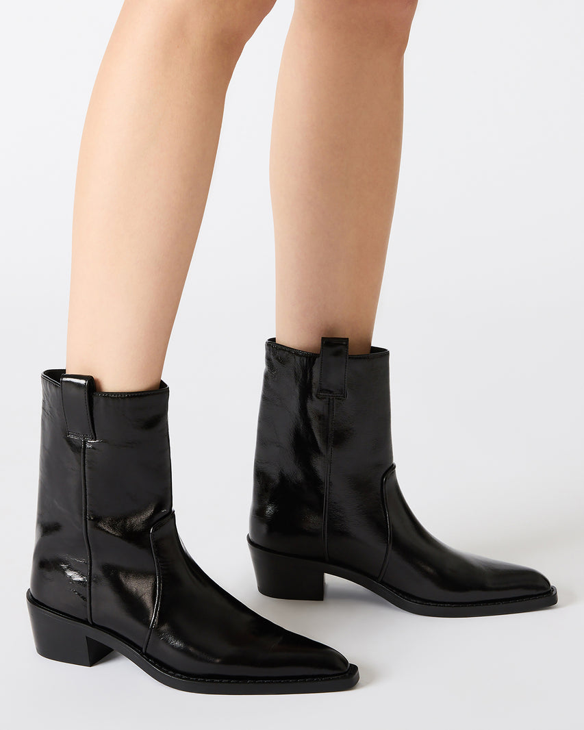 VINNY BLACK LEATHER - Women's Shoes - Steve Madden Canada - view 2