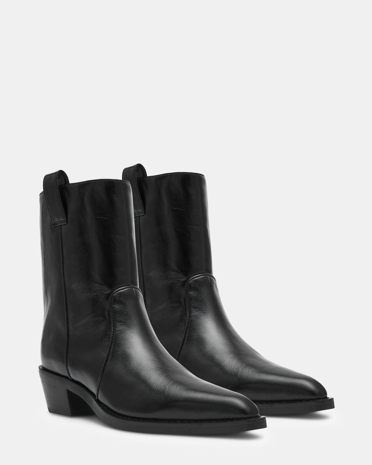 VINNY BLACK LEATHER - Women's Shoes - Steve Madden Canada - view 3