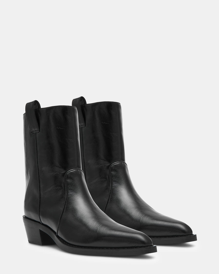 VINNY BLACK LEATHER - Women's Shoes - Steve Madden Canada - view 3