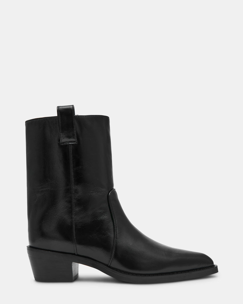 VINNY BLACK LEATHER - Women's Shoes - Steve Madden Canada