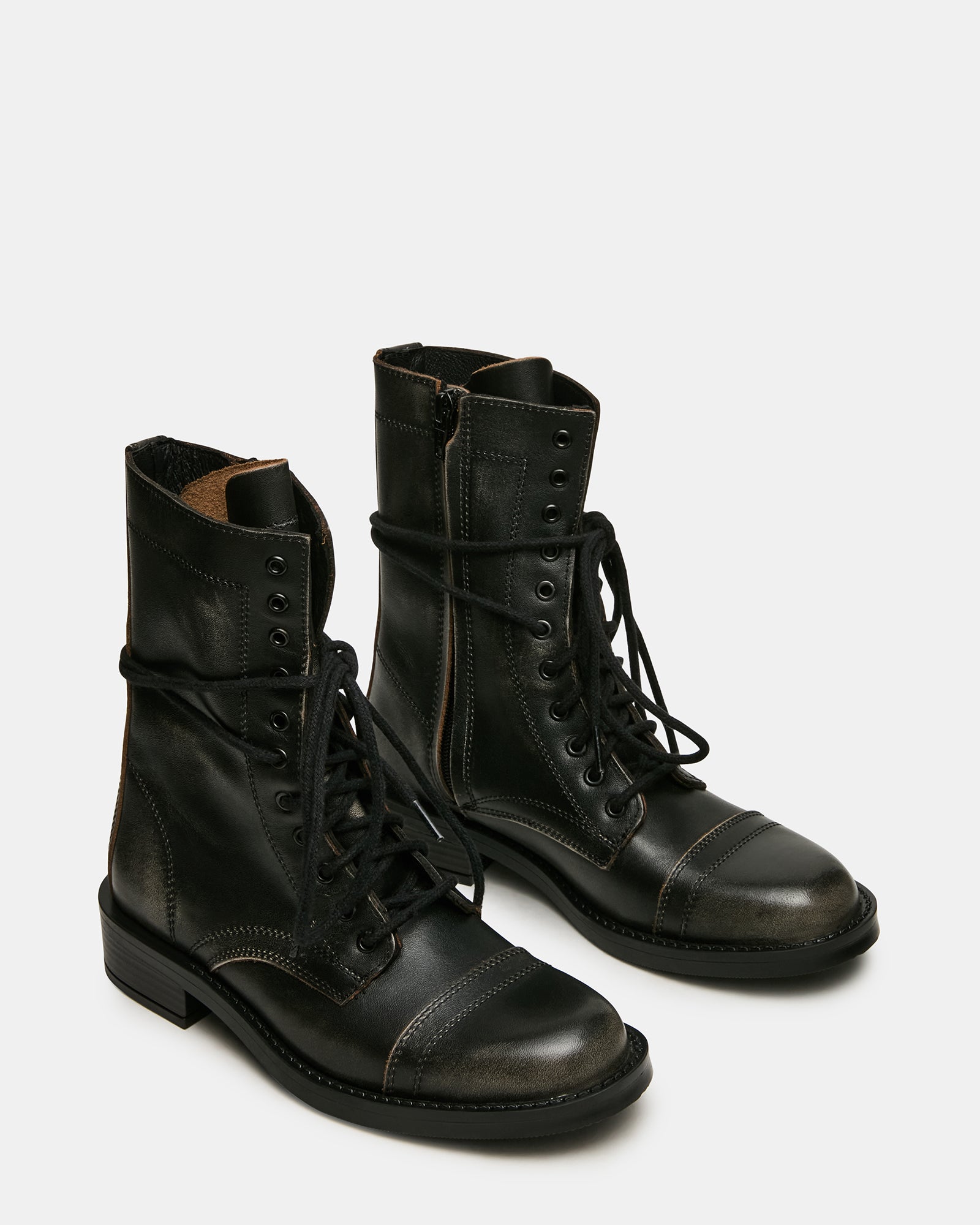 YUKON BLACK LEATHER - Women's Shoes - Steve Madden Canada - view 2