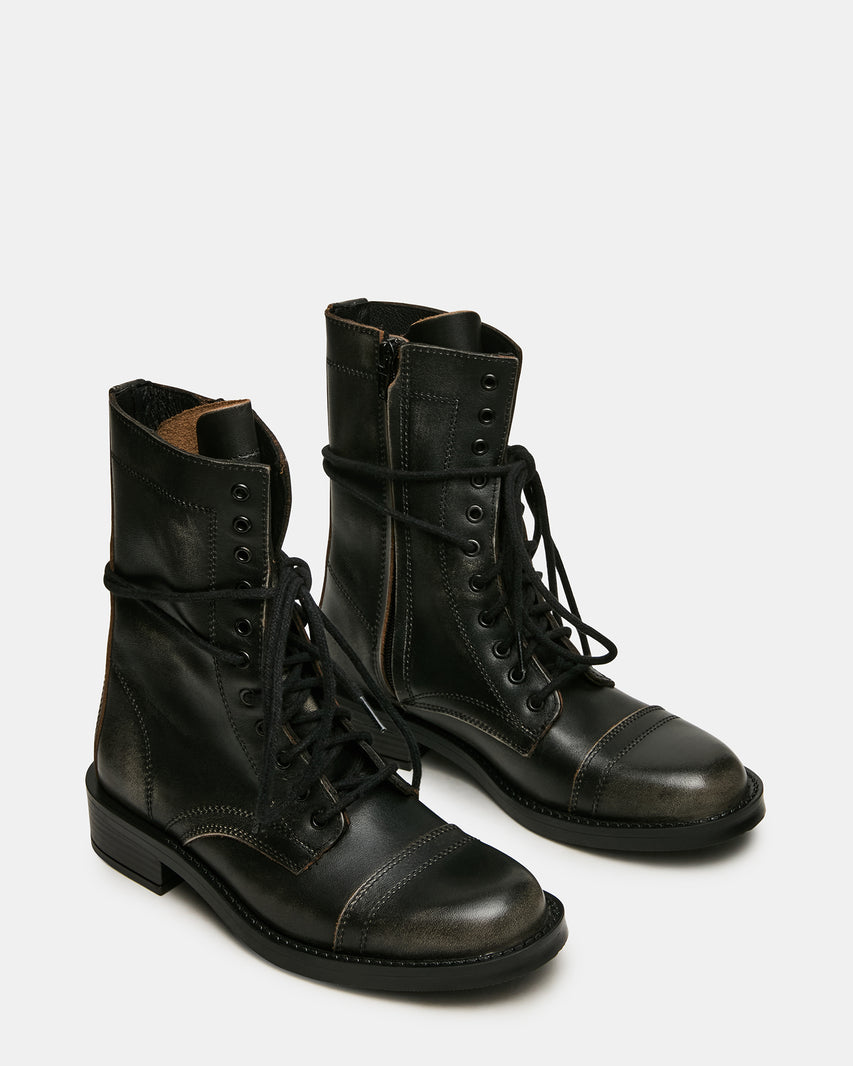 YUKON BLACK LEATHER - Women's Shoes - Steve Madden Canada - view 2