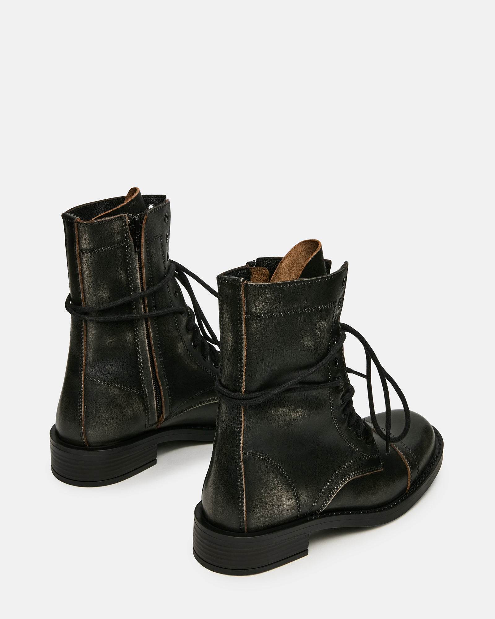 YUKON BLACK LEATHER - Women's Shoes - Steve Madden Canada - view 8