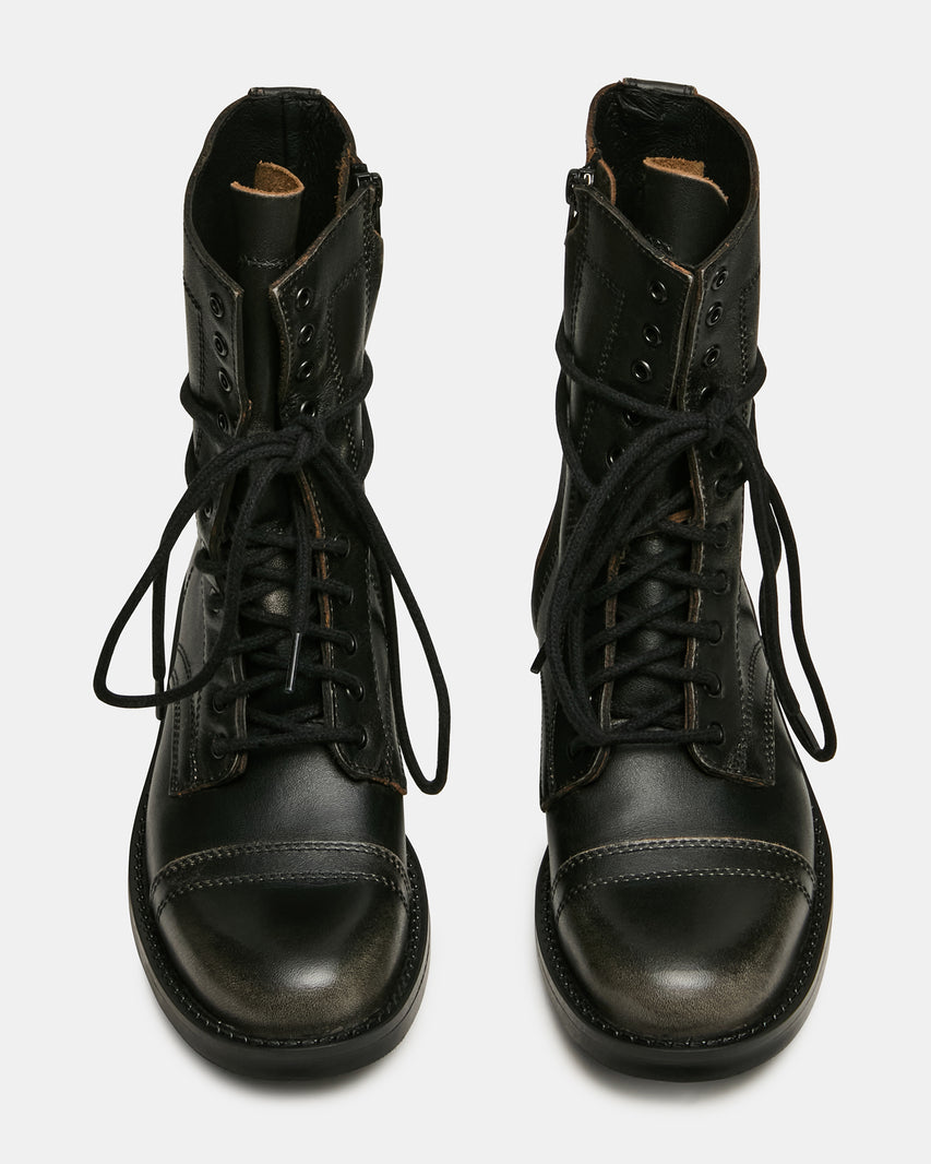 YUKON BLACK LEATHER - Women's Shoes - Steve Madden Canada - view 6