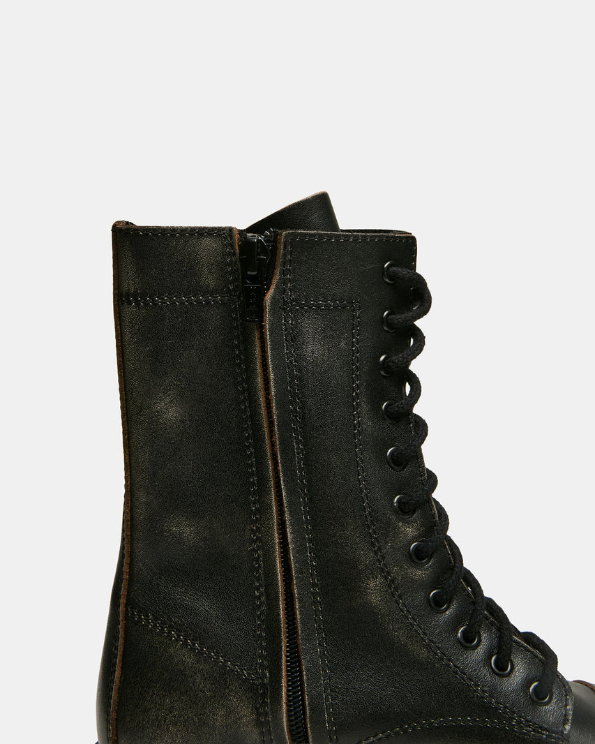 YUKON BLACK LEATHER - Women's Shoes - Steve Madden Canada - view 5